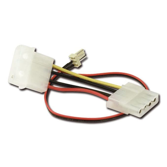 Захранващ кабел VCom CE316-0.2m, Molex(ж/м) към Fan 3pin(м), 0.2m