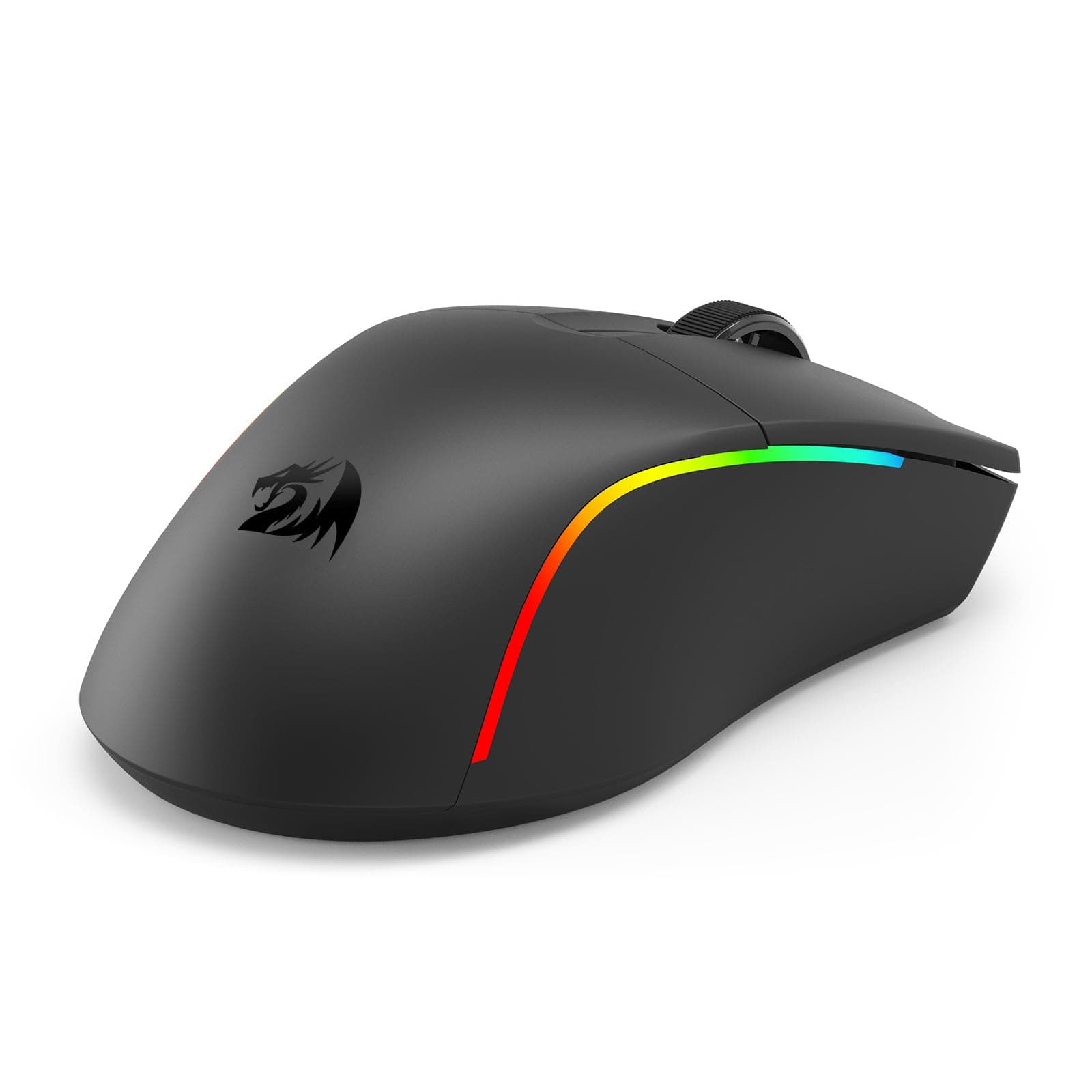 Мишка Redragon Deicide Lite M816-LIT, оптична (10 000 dpi), безжична/жична, Bluetooth, USB, черна, гейминг, Pixart 3313 Optical сензор, RGB подсветка