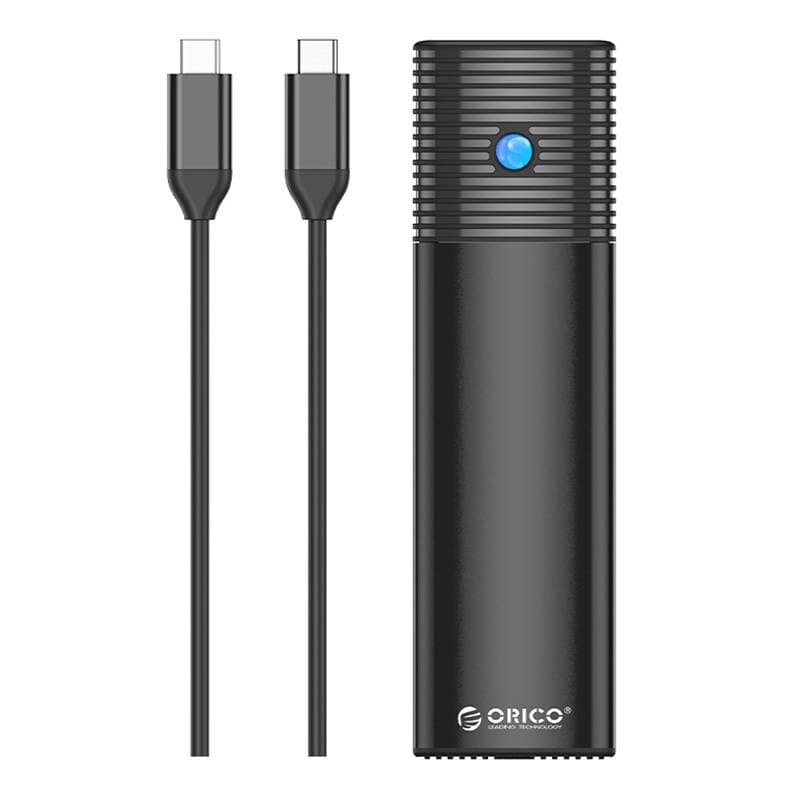 Външна кутия с USB-C за M.2 NVMe SATA SSD дискове - Orico USB-C External M.2 NVMe SSD USB 3.2 Gen 1 Enclosure (черен)