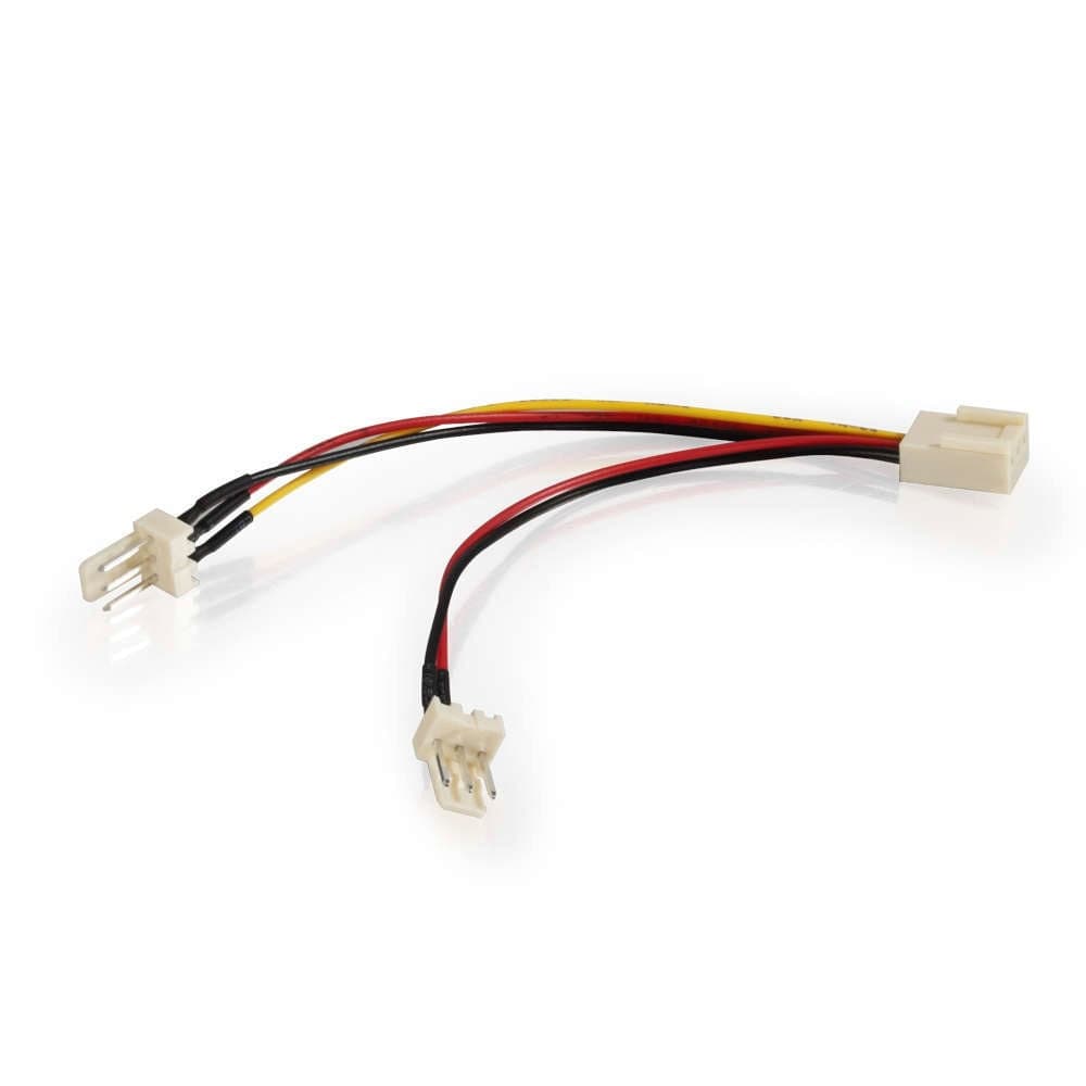 Кабел/Сплитер VCom CE315-0.3m, от 3pin Molex(ж) към 2x 3pin Molex(м), 0.3m