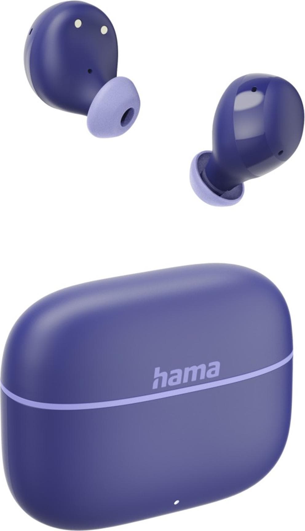 Слушалки Hama Freedom Buddy II, безжични, Bluetooth, микрофон, до 16 часа време на работа, управление с гласови асистенти Google и Siri, лилави