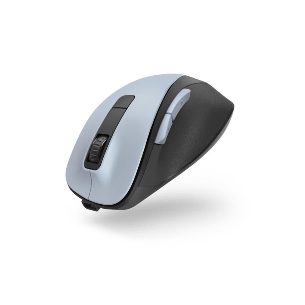 Мишка Hama MW-500 Recharge (173034), оптична (1600dpi), безжична, USB, светлосиня, 6 бутона