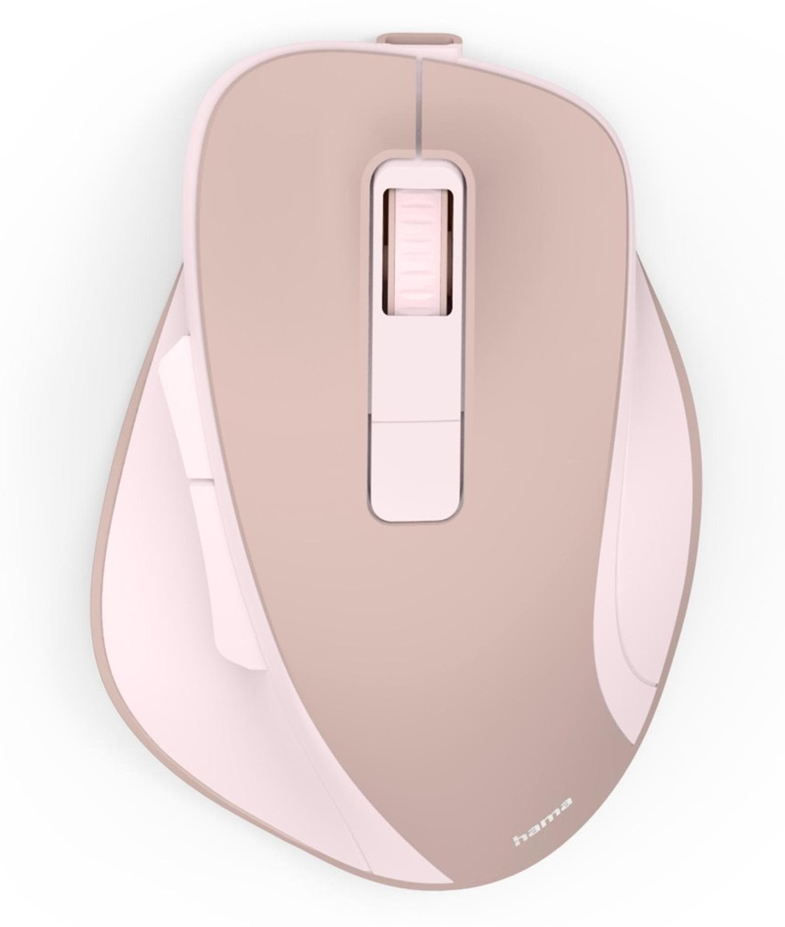Мишка Hama WM-500, оптична (1600 dpi), безжична, USB, розова, 6 бутона