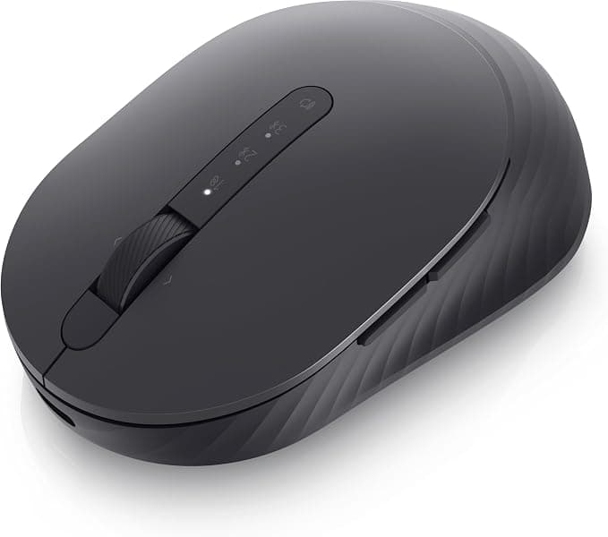 Мишка Dell MS7421W, оптична (4000 dpi), безжична, Bluetooth, USB, черна, 7 бутона