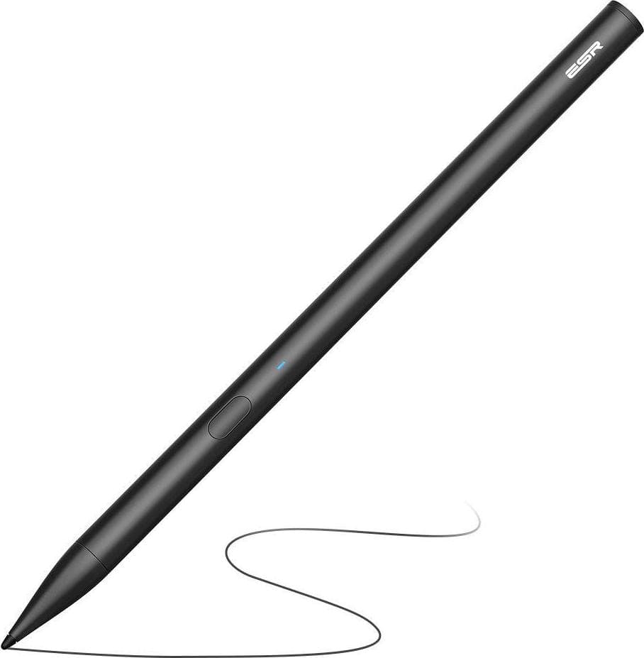 Професионална писалка за iPad (модели 2018-2021) - ESR Digital Stylus Pen Plus (microUSB port) (черен)