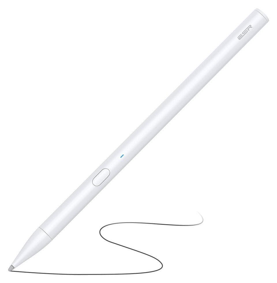 Професионална писалка за iPad (модели 2018-2021) - ESR Digital Stylus Pen Plus (microUSB port) (бял)