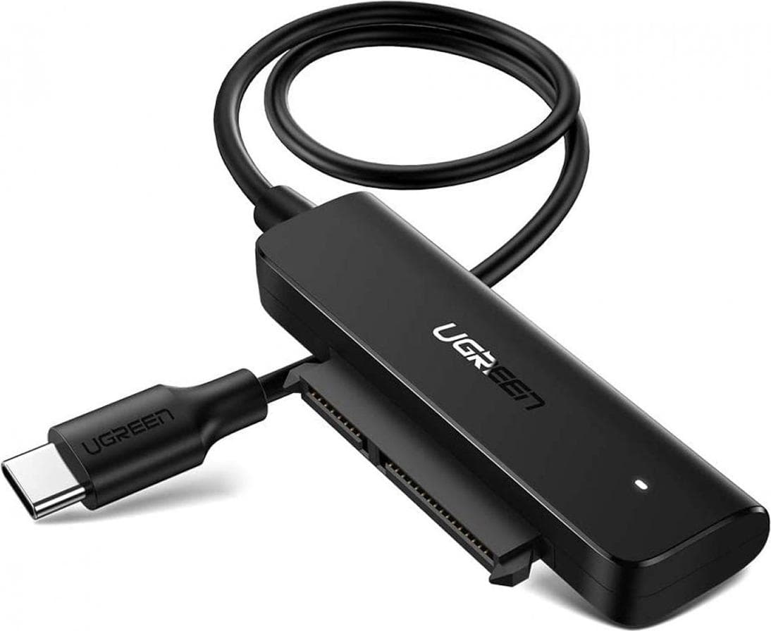 Външен адаптер (кабел) за 2.5 инча дискове - Ugreen HDD SSD SATA 2.5 USB-C Adapter Cable (черен)