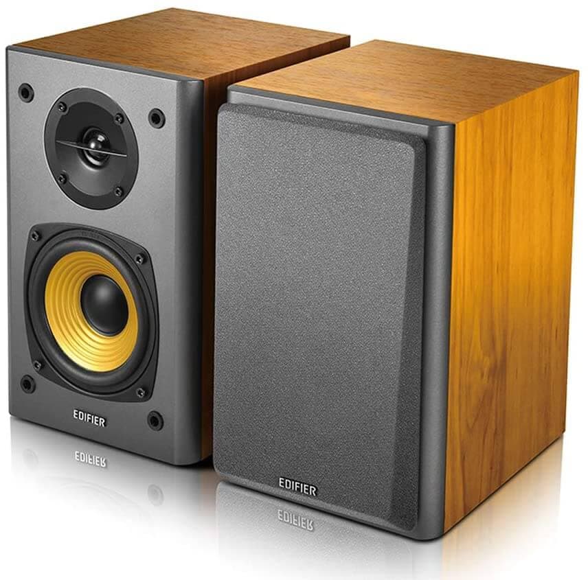 2.0 аудио система - Edifier R1000 T4 Powered Amplified Bookshelf Speakers (кафяв)