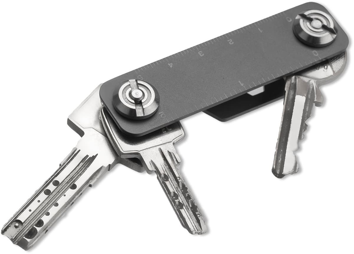 Мултифункционален метален ключодържател - 4smarts Multifunctional Key Organizer (черен)