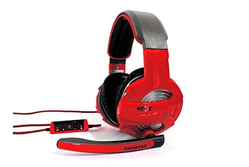 Слушалки Gamdias HEBE GHS2300-USB, червени, микрофон, USB