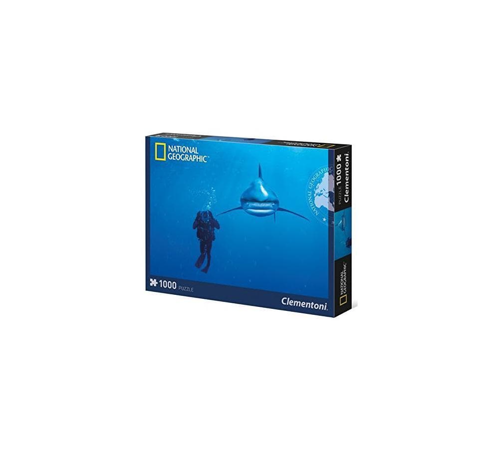 Пъзел съставен от 1000 части - National Geographic by Clementoni 39303 Whitetip Shark Puzzle 1000 pcs.