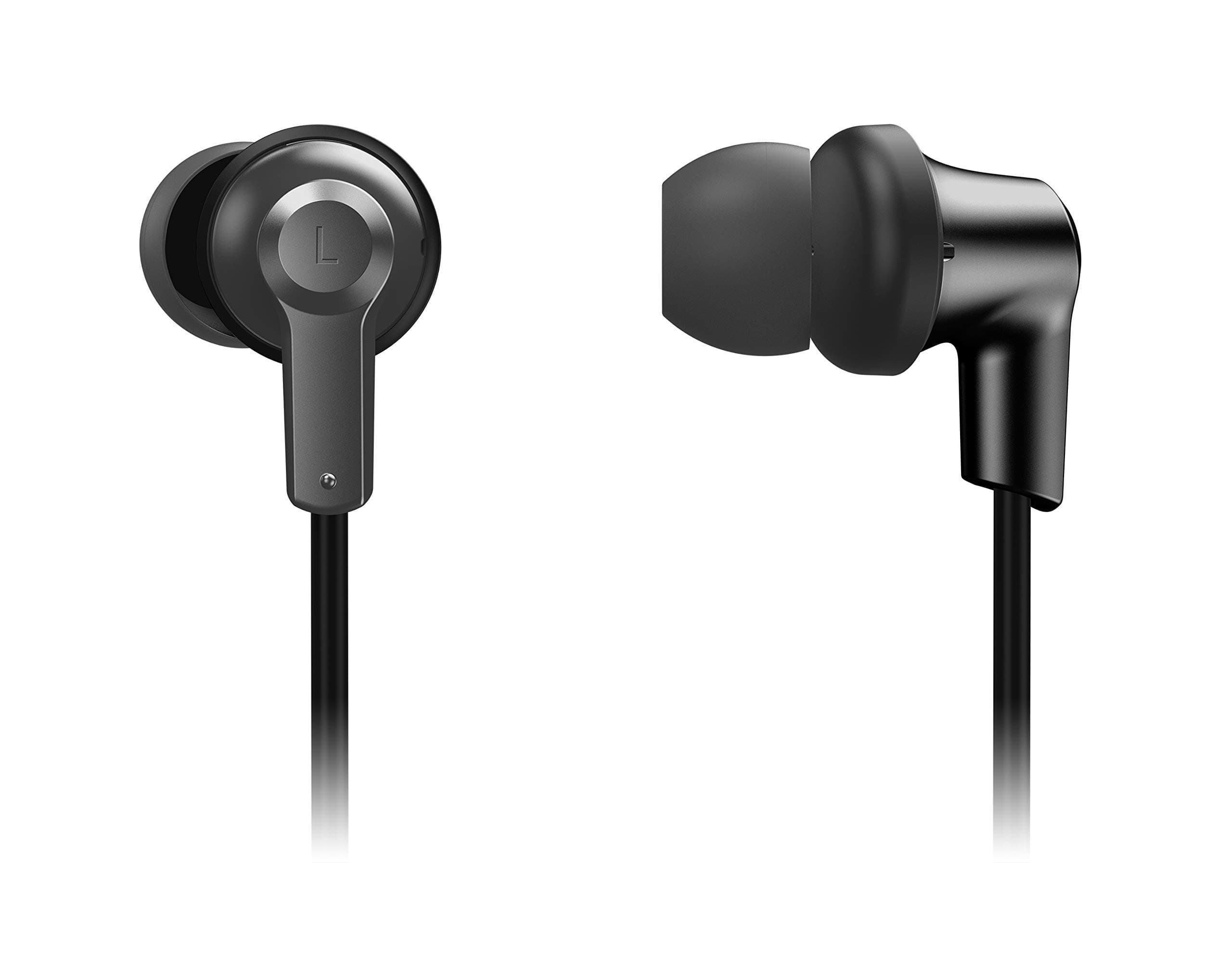 Слушалки Panasonic RP-NJ300BE-K, безжични, микрофон, Bluetooth 4.1, черни