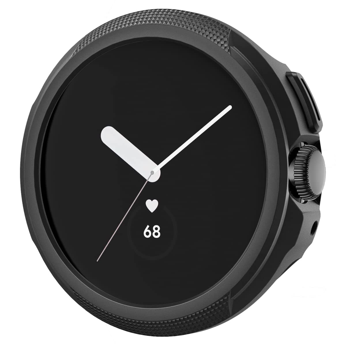 Качествен силиконов (TPU) кейс за Google Pixel Watch - Spigen Liquid Air Case (черен)