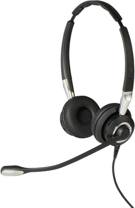 Слушалки Jabra BIZ 2400 II Duo, микрофон, QD жак, черни