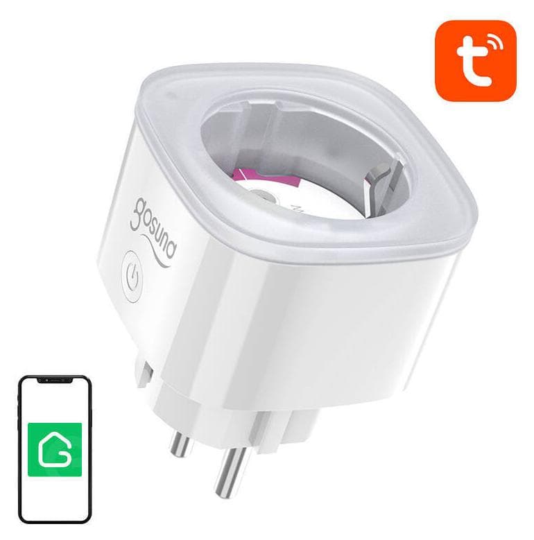 Умен Wi-Fi безжичен контакт - Gosund EP8 Smart Home Plug Socket EU 16A (бял)