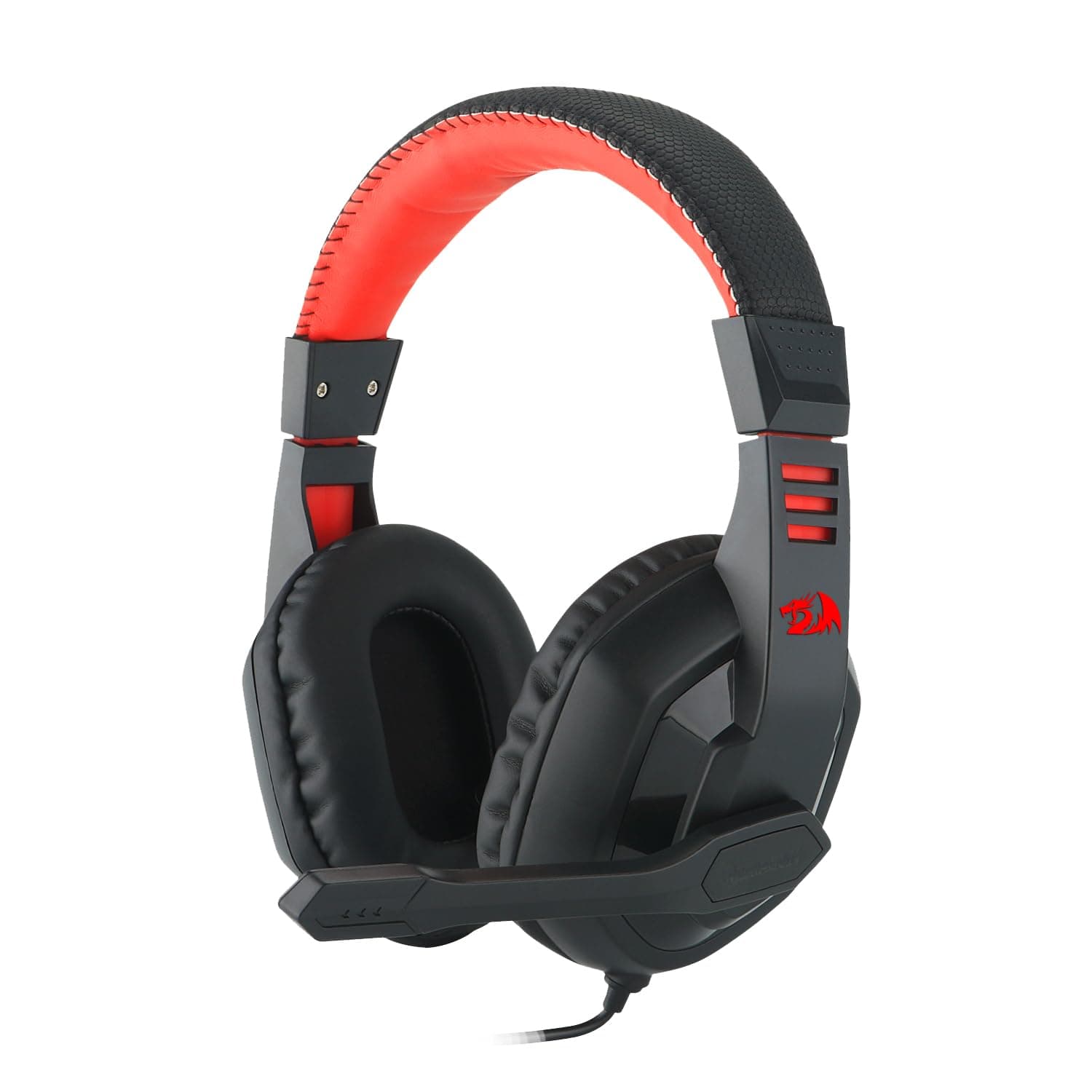 Слушалки Redragon ARES H120-BK, микрофон, 40 мм говорител, черни/червени