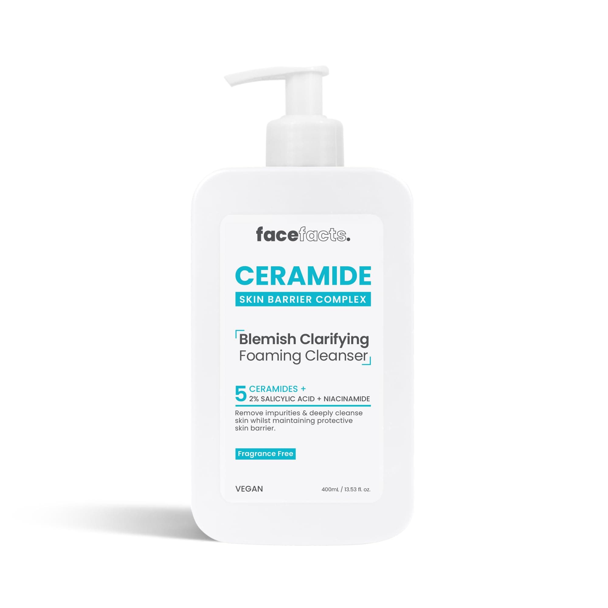FACE FACTS CERAMIDE BLEMISH ИЗСВЕТЛЯВАЩА ПЯНА ЗА ЛИЦЕ, 400 МЛ