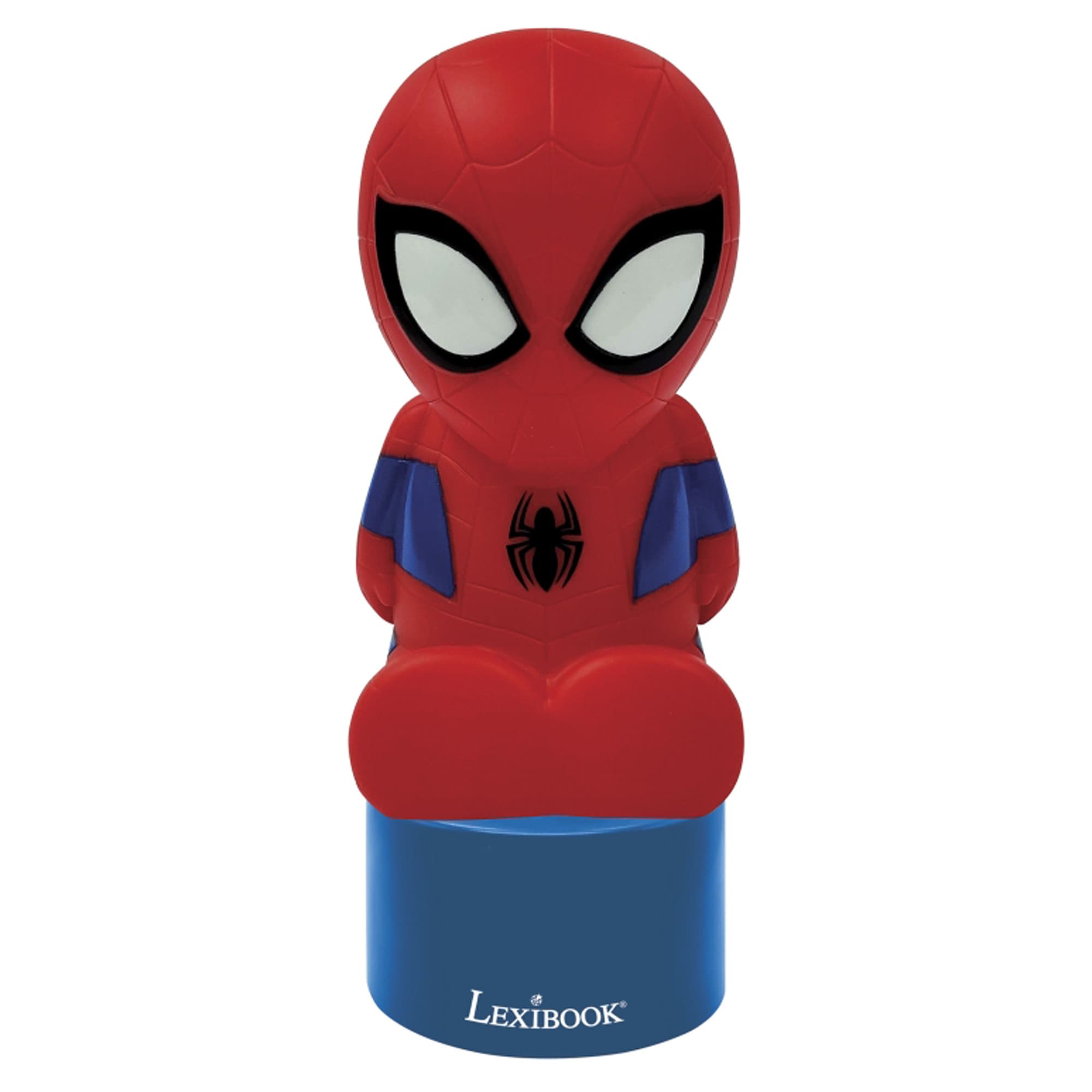 Детска нощна лампа с вграден спийкър - Lexibook Night Light With Speaker Spiderman (син-червен)