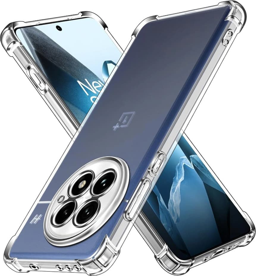 Удароустойчив силиконов (TPU) калъф за OnePlus 13 (прозрачен) - Techsuit Shockproof Clear Silicone Case