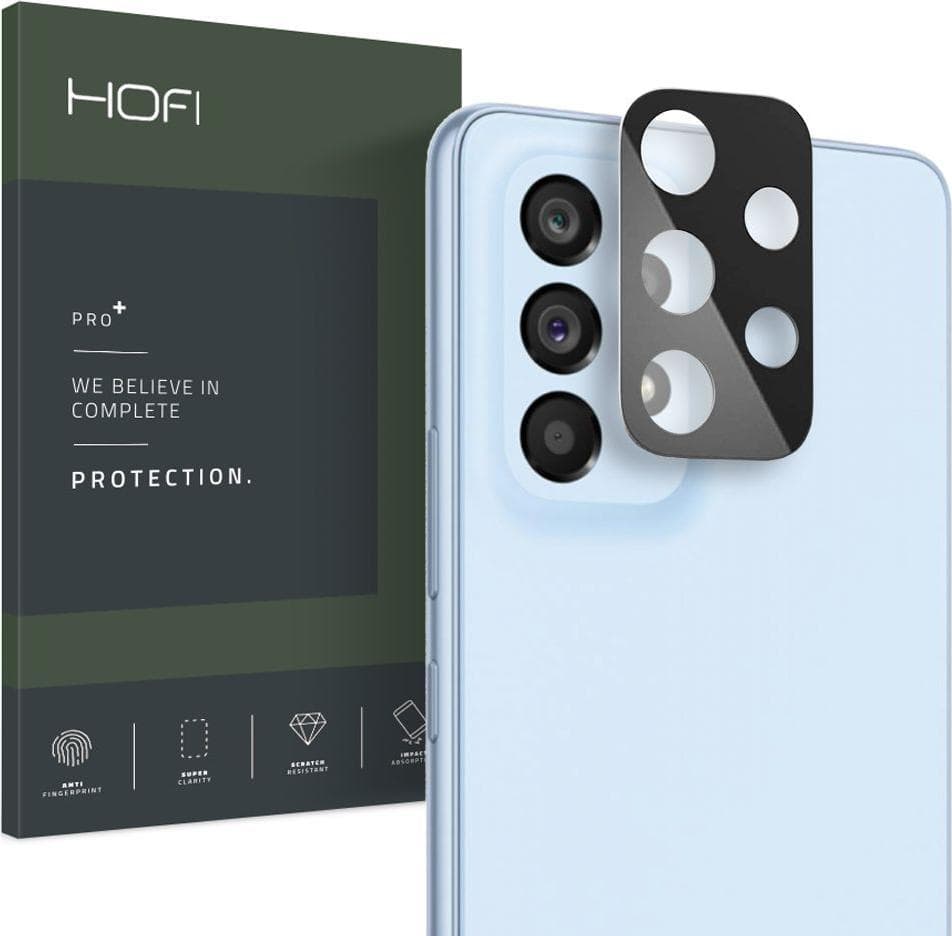 Предпазна плочка за камерата на Samsung Galaxy A33 5G - Hofi Cam Pro Plus Lens Protector (черен)