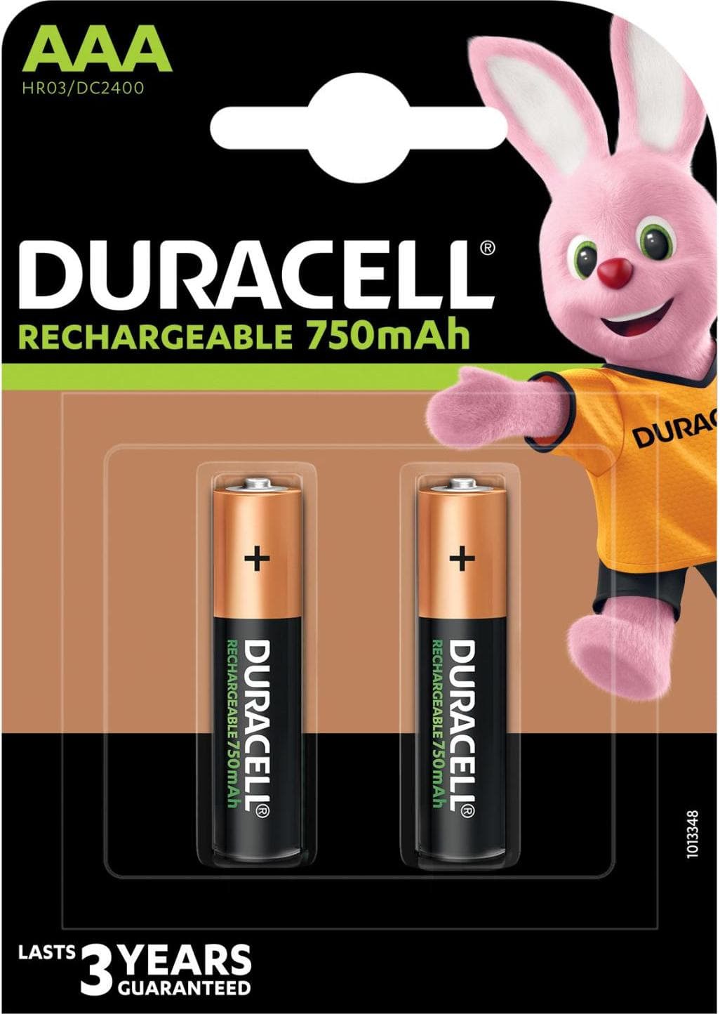 DURACELL AAA B2 750mah, акумулаторни батерии, 2 бр.