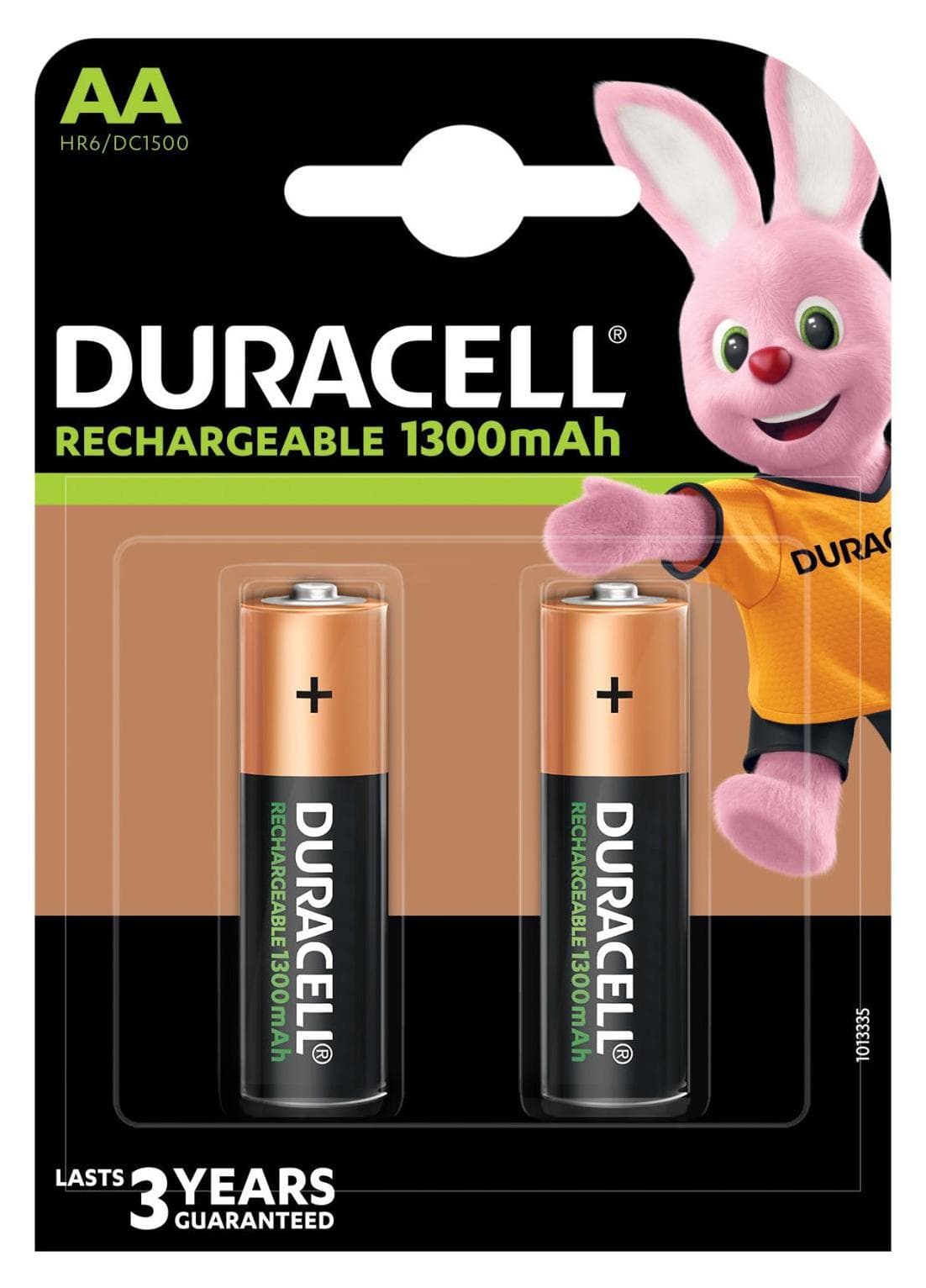 DURACELL АА 1300 mAh, акумулаторни батерии, 2 бр.