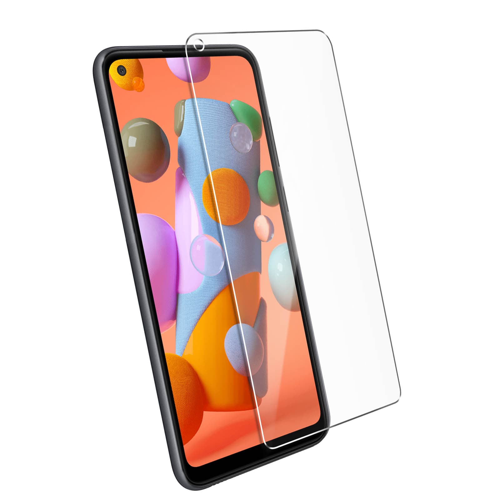 Калено стъклено защитно покритие за дисплея на Samsung Galaxy A11 - 4smarts Second Glass Essential (прозрачен)