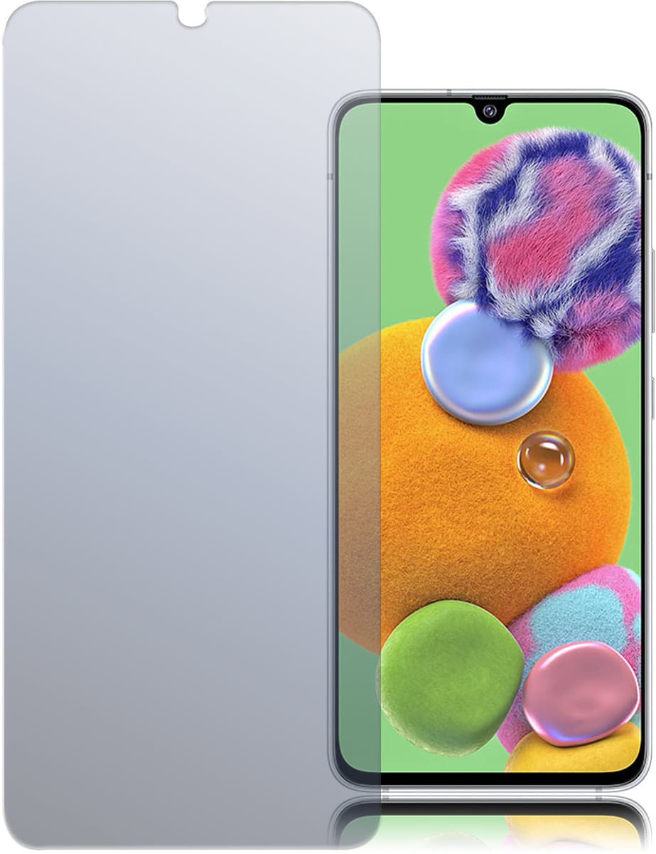Калено стъклено защитно покритие за дисплея на Samsung Galaxy A90 5G - 4smarts Second Glass 2D Limited Cover (прозрачен)