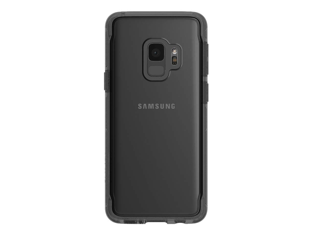 Хибриден удароустойчив кейс за Samsung Galaxy S9 - Griffin Survivor Clear (прозрачен-черен)