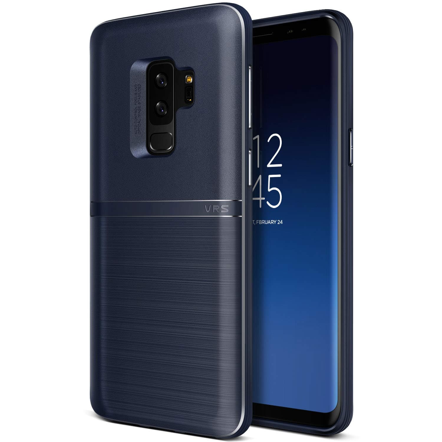 Хибриден удароустойчив кейс за Samsung Galxy S9 Plus - Verus Single Fit Case (тъмносин)