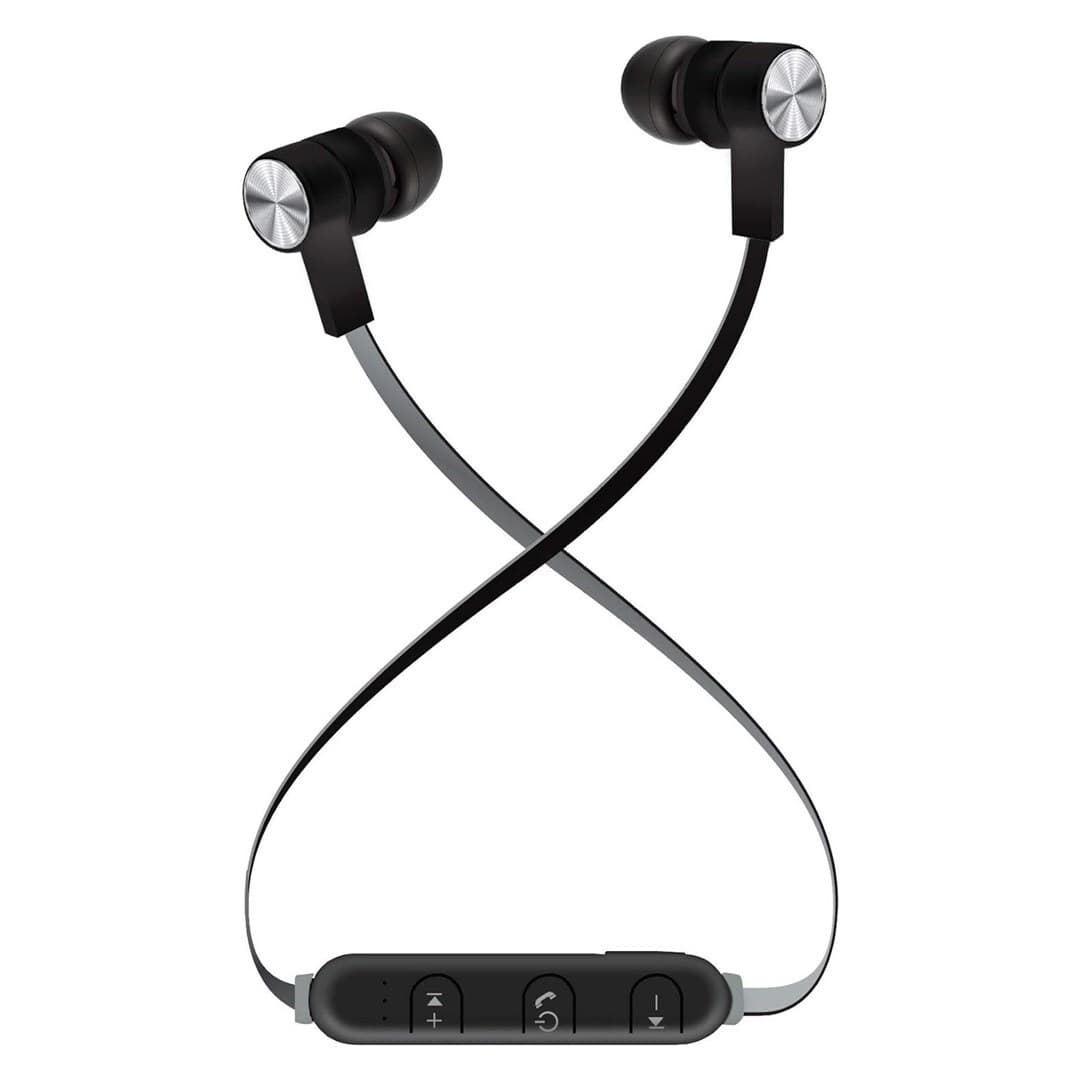Слушалки Maxell BASS 13 (B13-HD1), безжични, Bluetooth 5.0, микрофон, AUX, до 8 часа време на работа, черни