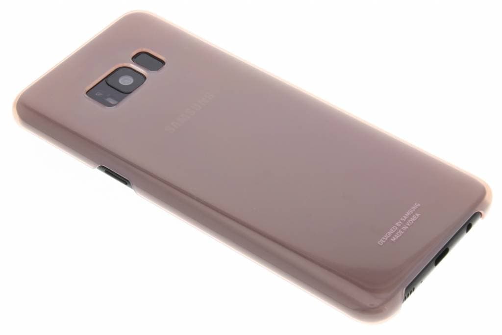 Оригинален TPU кейс за Samsung Galaxy S8 Plus (прозрачен-розов) - Samsung Clear Cover Case EF-QG955CPEGWW