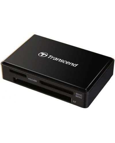 Четец за карти Transcend - All-in-1, USB 3.0/3.1 Gen 1, черен