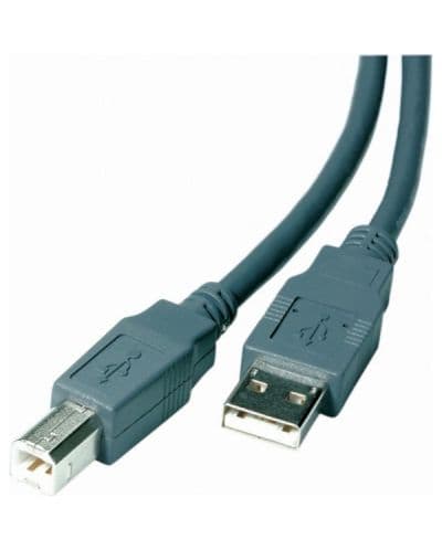 Кабел Vivanco - 25407, USB-A/USB-B, 1.8 m, сив