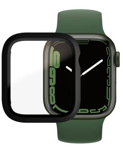 Стъклен протектор PanzerGlass - AntiBact, Apple Watch 7, 41 mm, черен