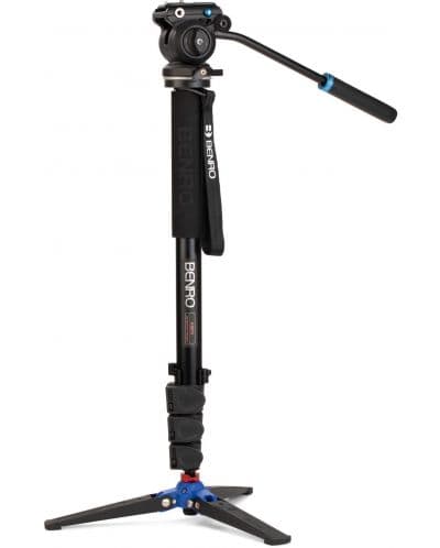 Видео монопод Benro - A38FDS2PRO, с глава S2PRO, 63.5-164.5cm, черен