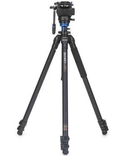 Видео статив Benro - Travel Angel Aero + S4PRO, 55.5-165.5 cm, черен