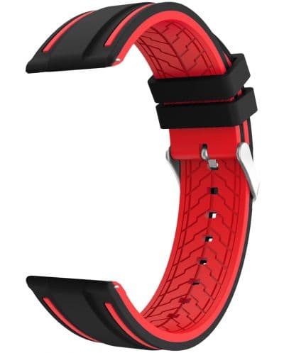 Каишка Trender - Gamer, 22 mm, черна/червена
