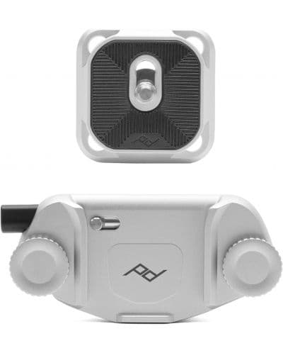 Компактен монтаж за камера Peak Design - Capture Clip & Plate, сребрист