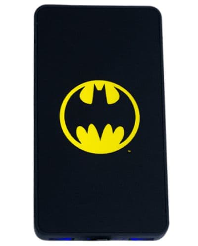 Портативна батерия Warner Bros - Batman, 6000 mAh, черна