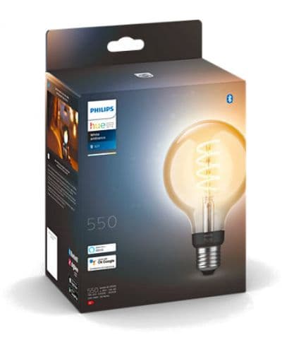 Смарт крушка Philips - Hue, 7W, E27, G93, dimmer